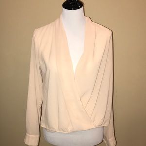 Elodie Peach Long Sleeved Blouse